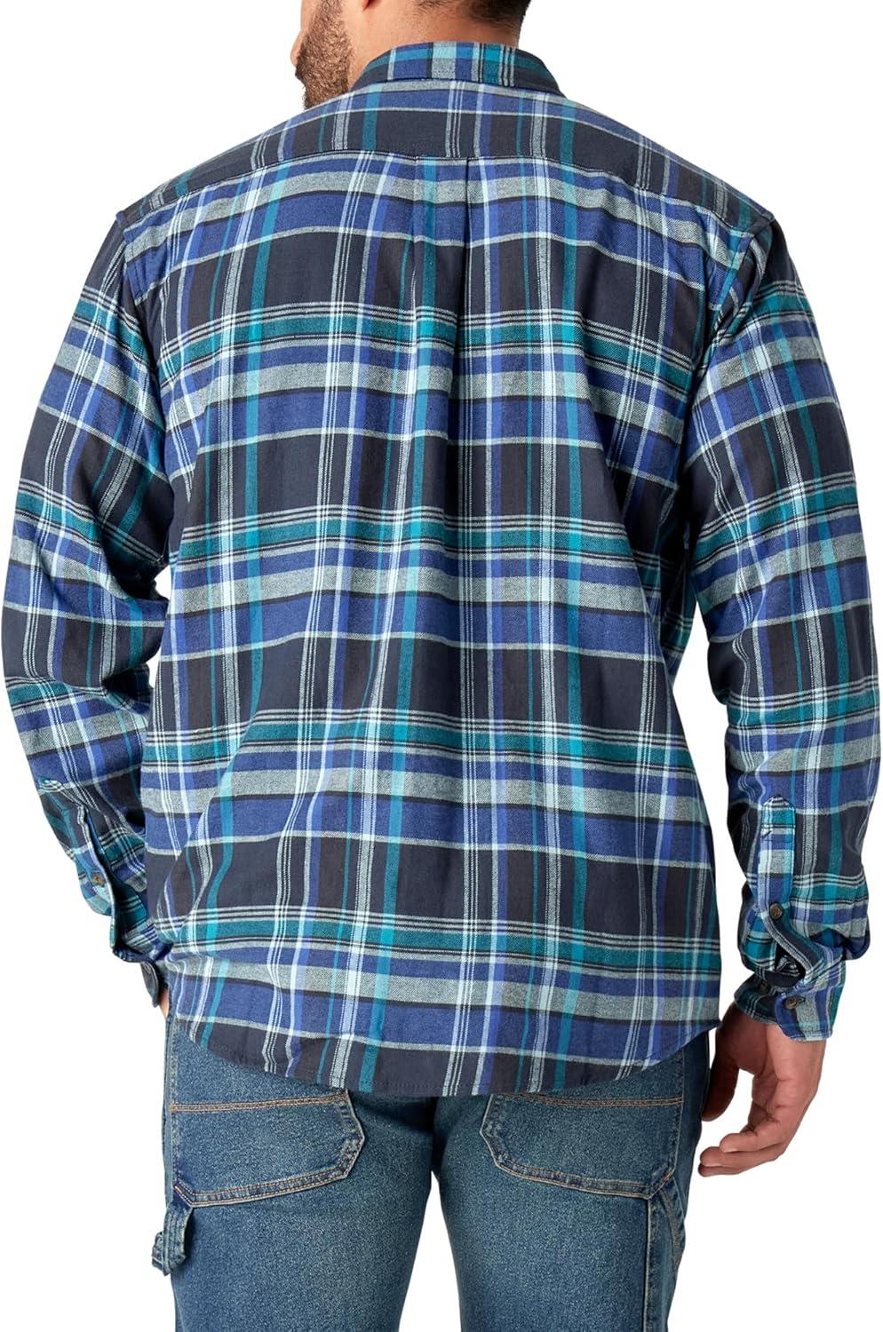 imageDickies Mens Long Sleeve Flex Flannel ShirtDark Denim
