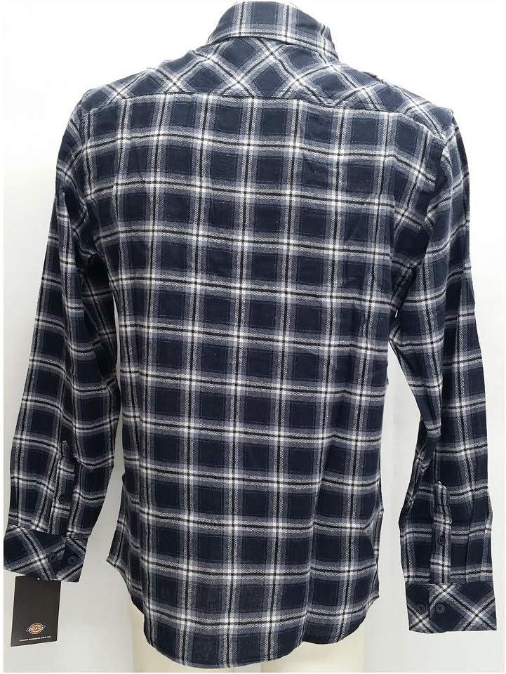 imageDickies Mens Long Sleeve Flex Flannel ShirtDark Navy