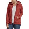 imageDickies Womens Front Zip Hoodie Sweatshirt