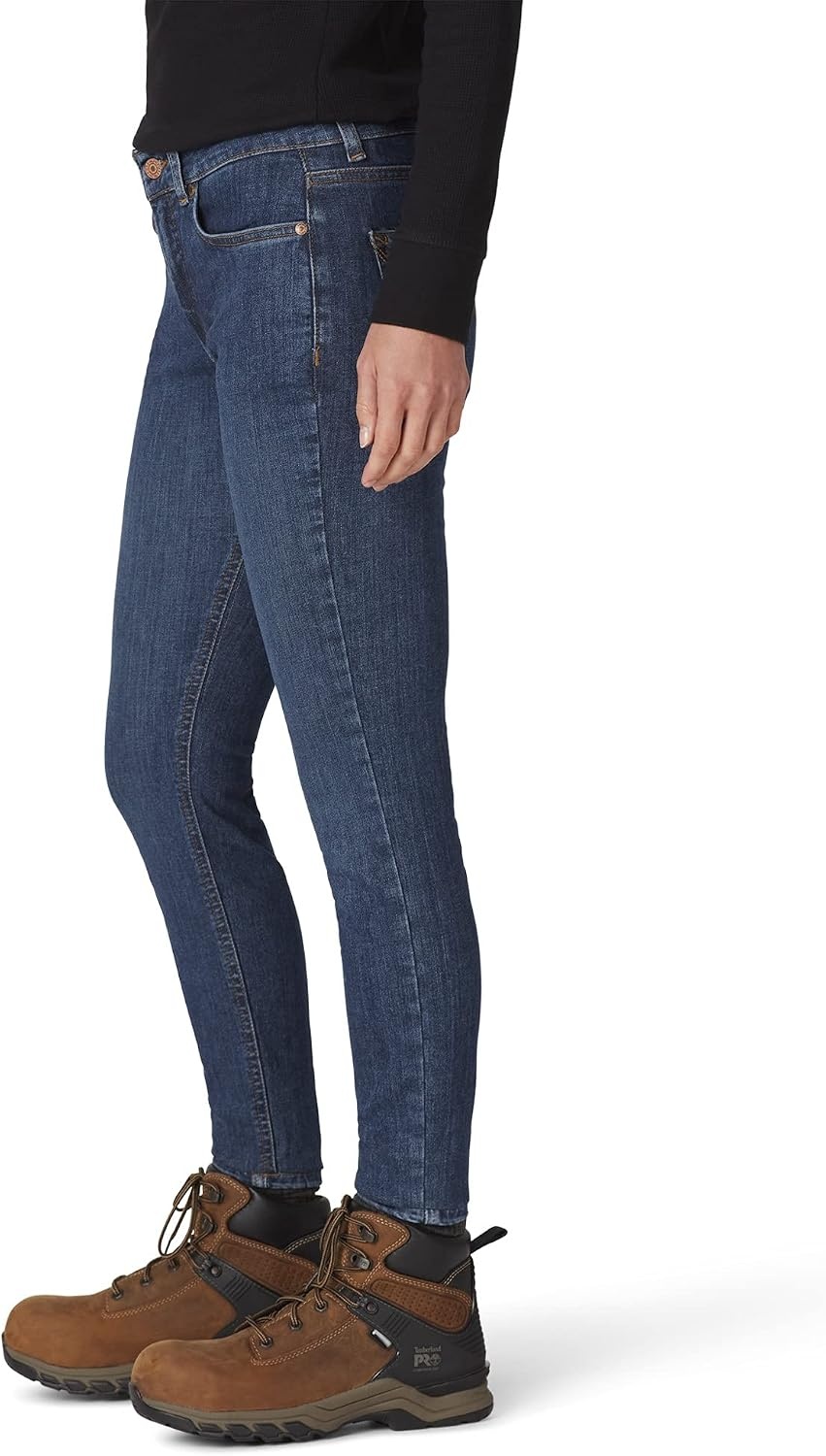 image:imageDickies Womens Perfect Shape Denim Jean Skinny StretchStonewashed Indigo Blue
