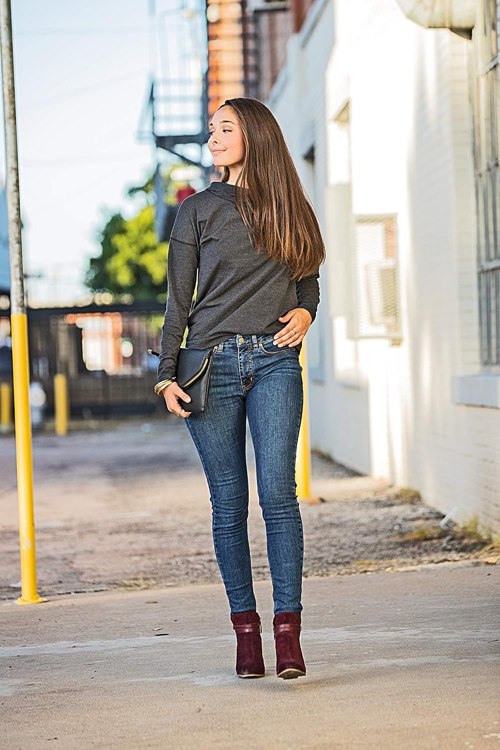image:imageDickies Womens Perfect Shape Denim Jean Skinny StretchStonewashed Indigo Blue