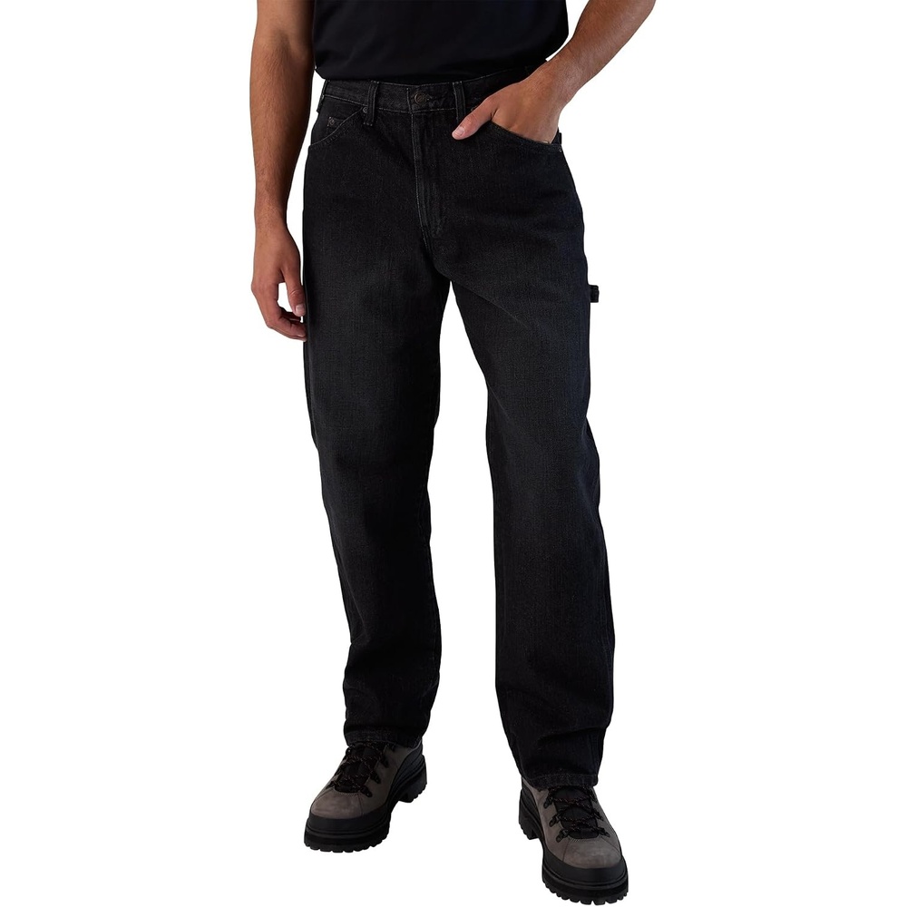image:imageDickies Mens RelaxedFit Carpenter JeanBlack Denim