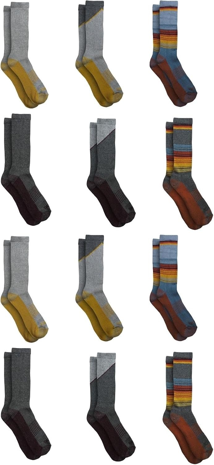 image:imageDickies Mens Dritech Original Moisture Control Crew Socks Available in Mxxl 6 12 18 PairsBlue Assort 12 Pairs