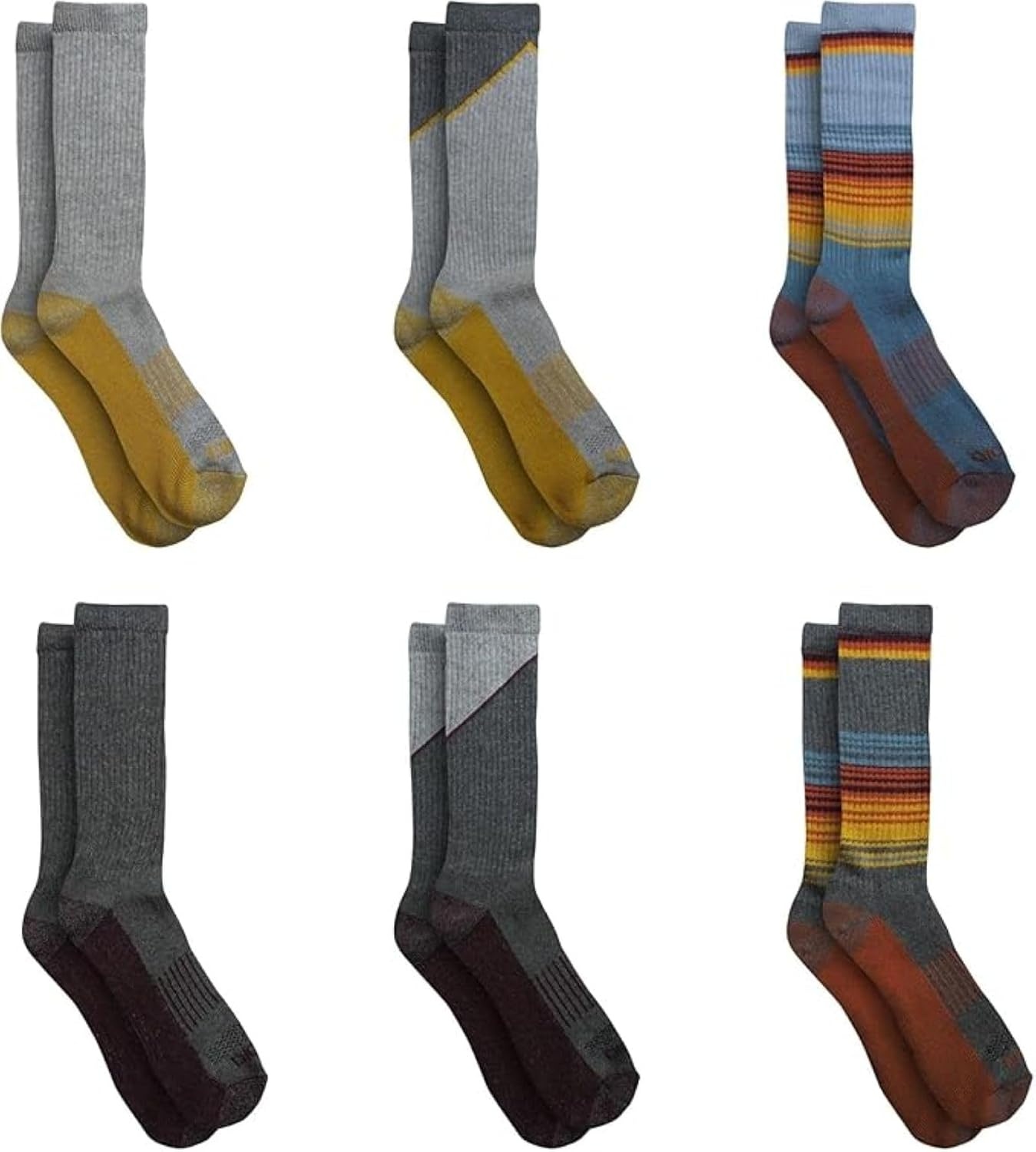 image:imageDickies Mens Dritech Original Moisture Control Crew Socks Available in Mxxl 6 12 18 PairsBlue Assort 6 Pairs