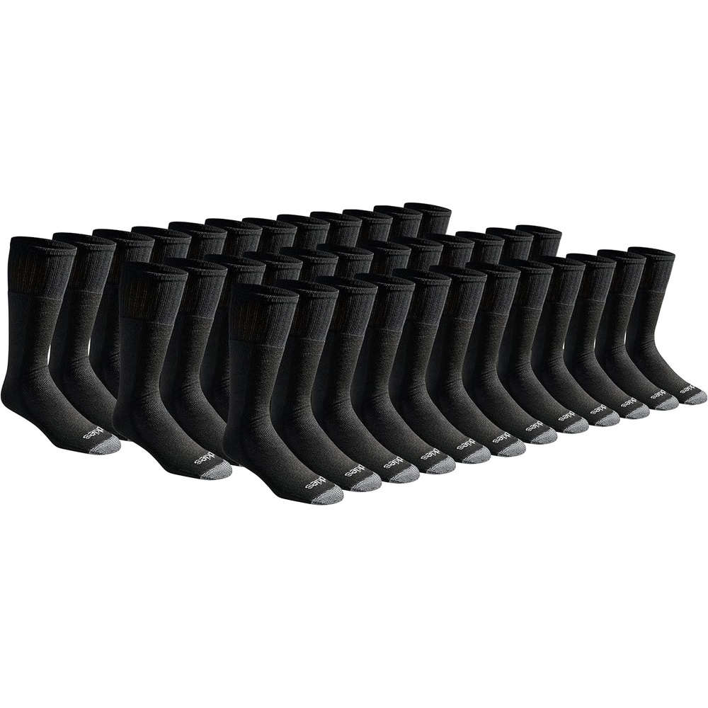 image:imageDickies Mens Cushioned Work Tube Socks 36 PairsBlack 36 Pairs