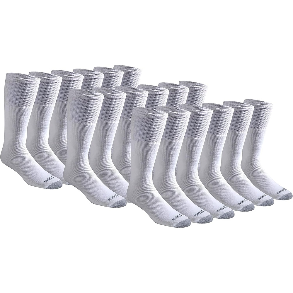 image:imageDickies Mens Cushioned Work Tube Socks 36 PairsWhite 18 Pairs