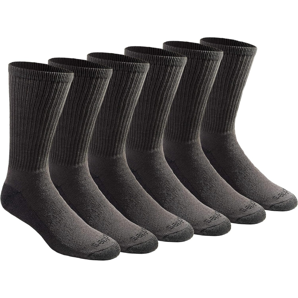image:imageDickies Mens DriTech Essential Moisture Control Crew Socks Available in MXXL 6 12 PairsCharcoal 6 Pairs