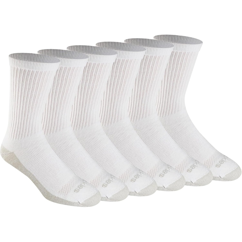 image:imageDickies Mens Dritech Original Moisture Control Crew Socks Available in Mxxl 6 12 18 PairsCopper White 6 Pairs