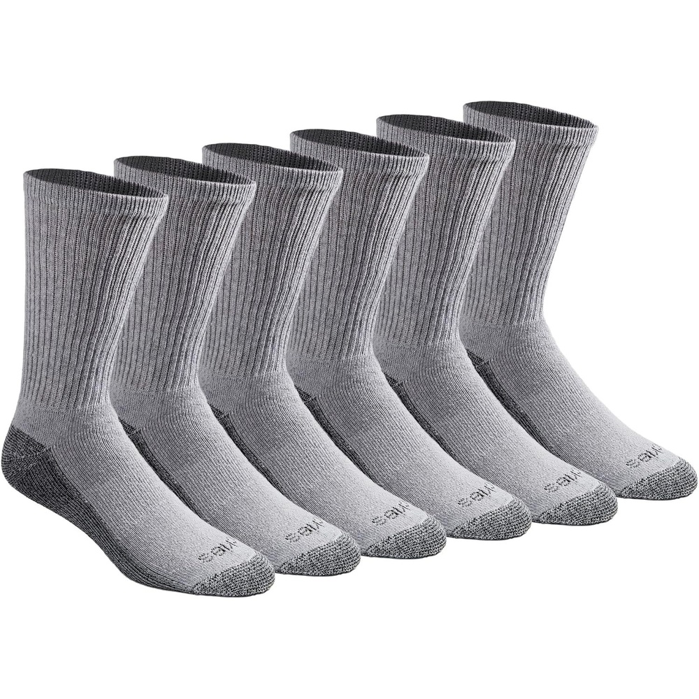 image:imageDickies Mens Dritech Original Moisture Control Crew Socks Available in Mxxl 6 12 18 PairsGray 6 Pairs