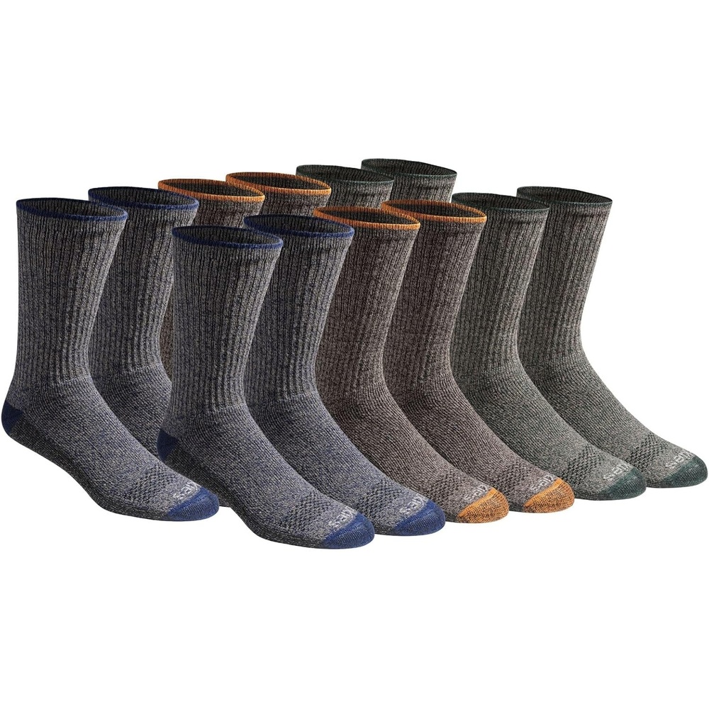 image:imageDickies Mens Dritech Original Moisture Control Crew Socks Available in Mxxl 6 12 18 PairsHeathered Colors 12 Pairs