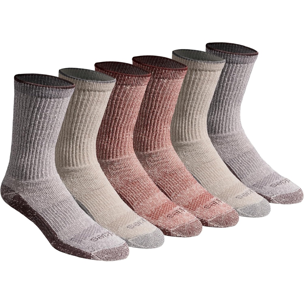 image:imageDickies Mens Dritech Original Moisture Control Crew Socks Available in Mxxl 6 12 18 PairsNatural Twist Assort 6 Pairs
