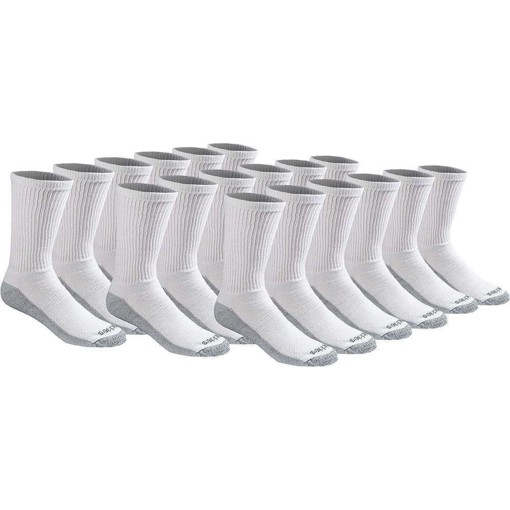 image:imageDickies Mens Dritech Original Moisture Control Crew Socks Available in Mxxl 6 12 18 PairsWhite 18 Pairs