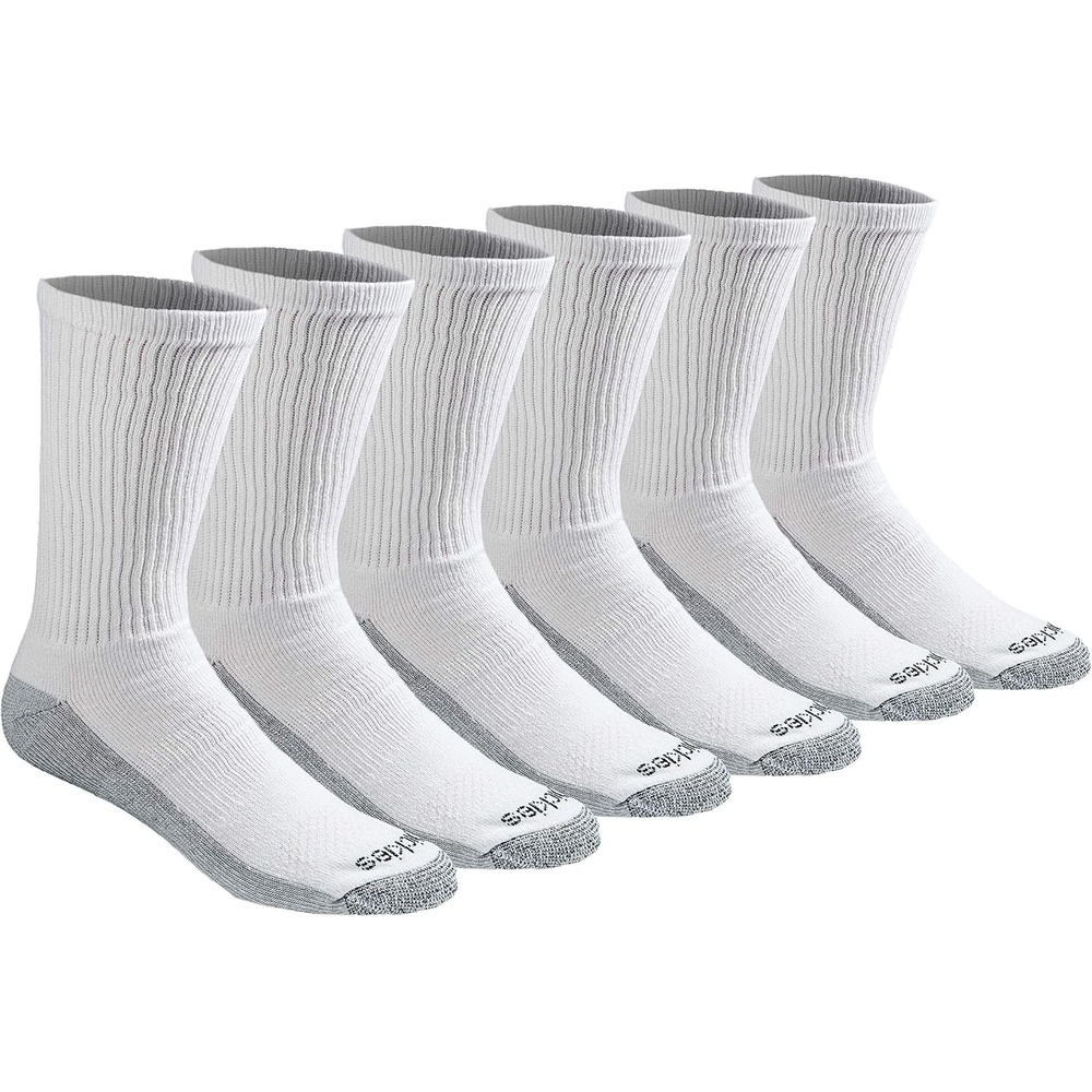 image:imageDickies Mens Dritech Original Moisture Control Crew Socks Available in Mxxl 6 12 18 PairsWhite 6 Pairs