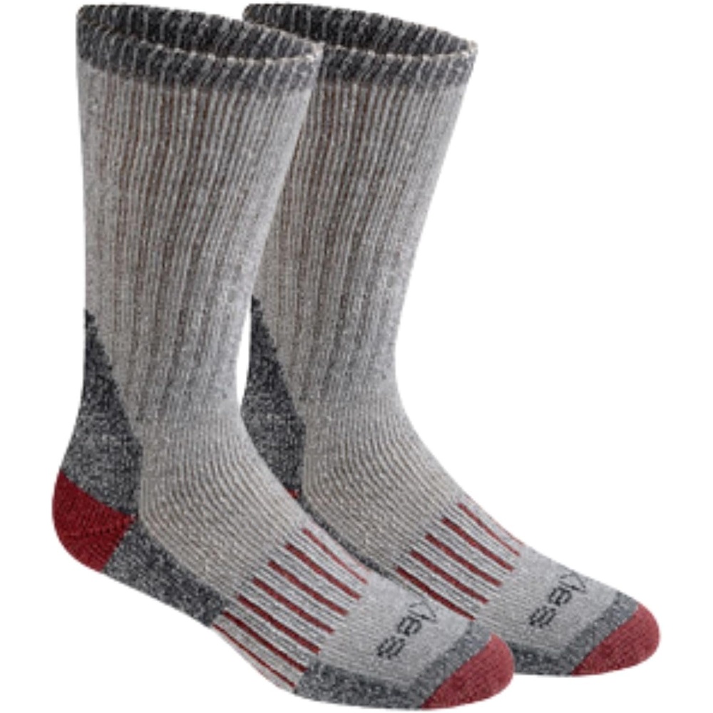 image:imageDickies Mens Heavy Weight Wool Blend Thermal Crew Socks 2 4 PairsBlk 2 Pr