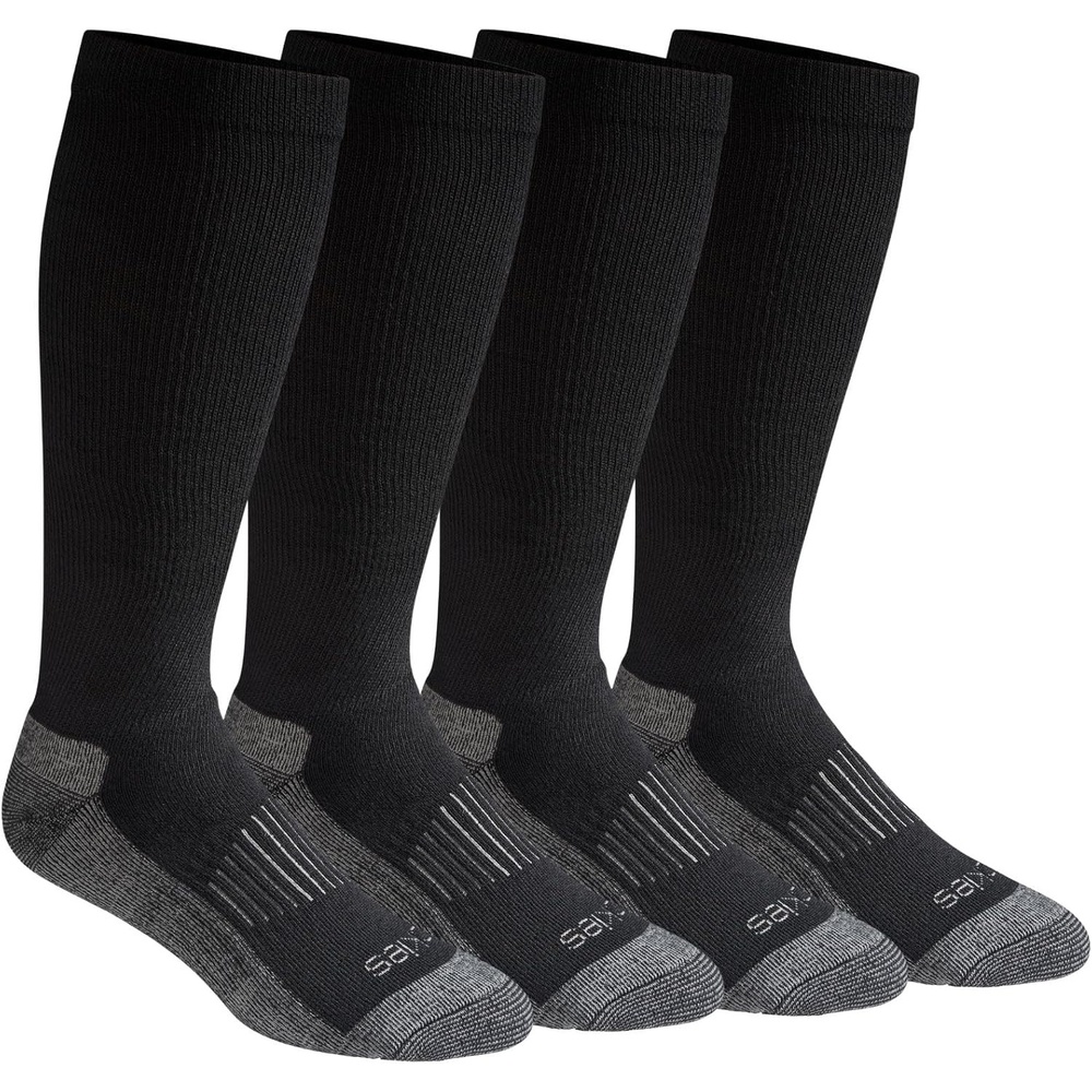 image:imageDickies Mens Light Compression Comfort OverTheCalf Socks Available in MXXL 2 4 6 PairsBlack 4 Pairs