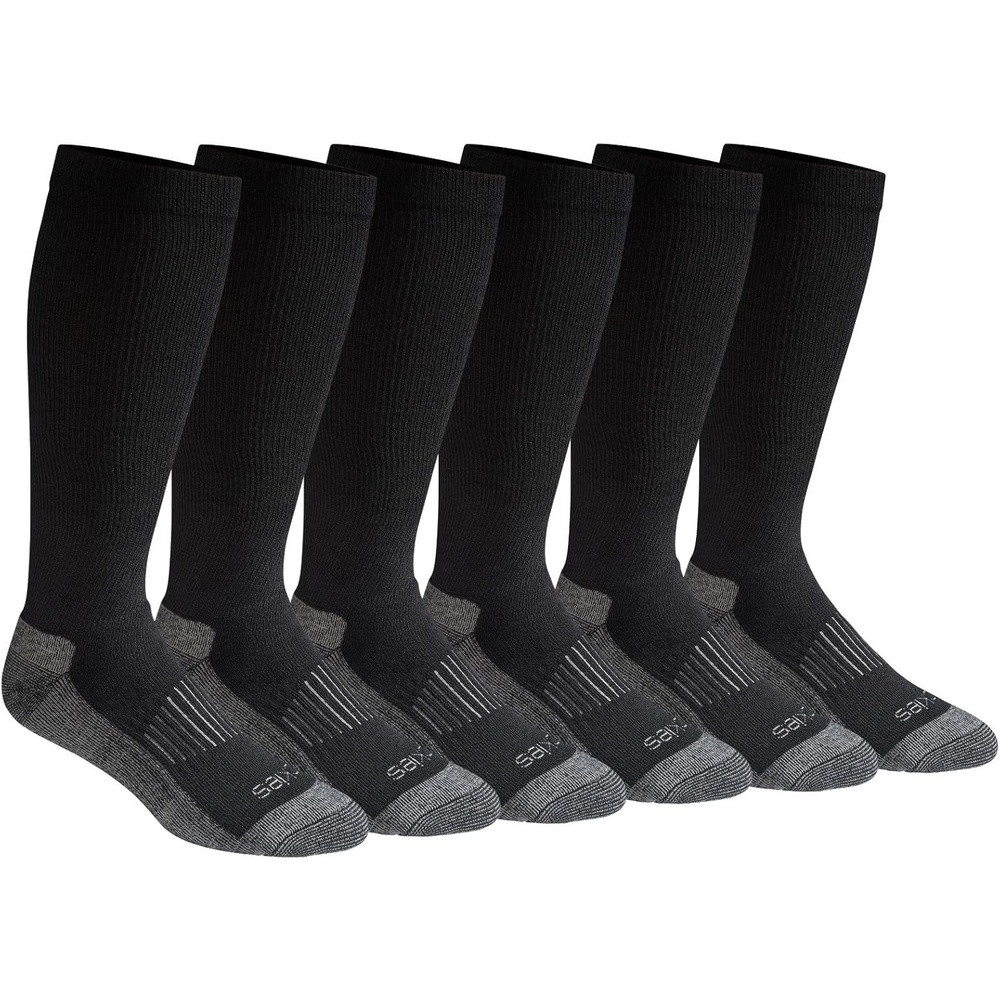 image:imageDickies Mens Light Compression Comfort OverTheCalf Socks Available in MXXL 2 4 6 PairsBlack 6 Pairs