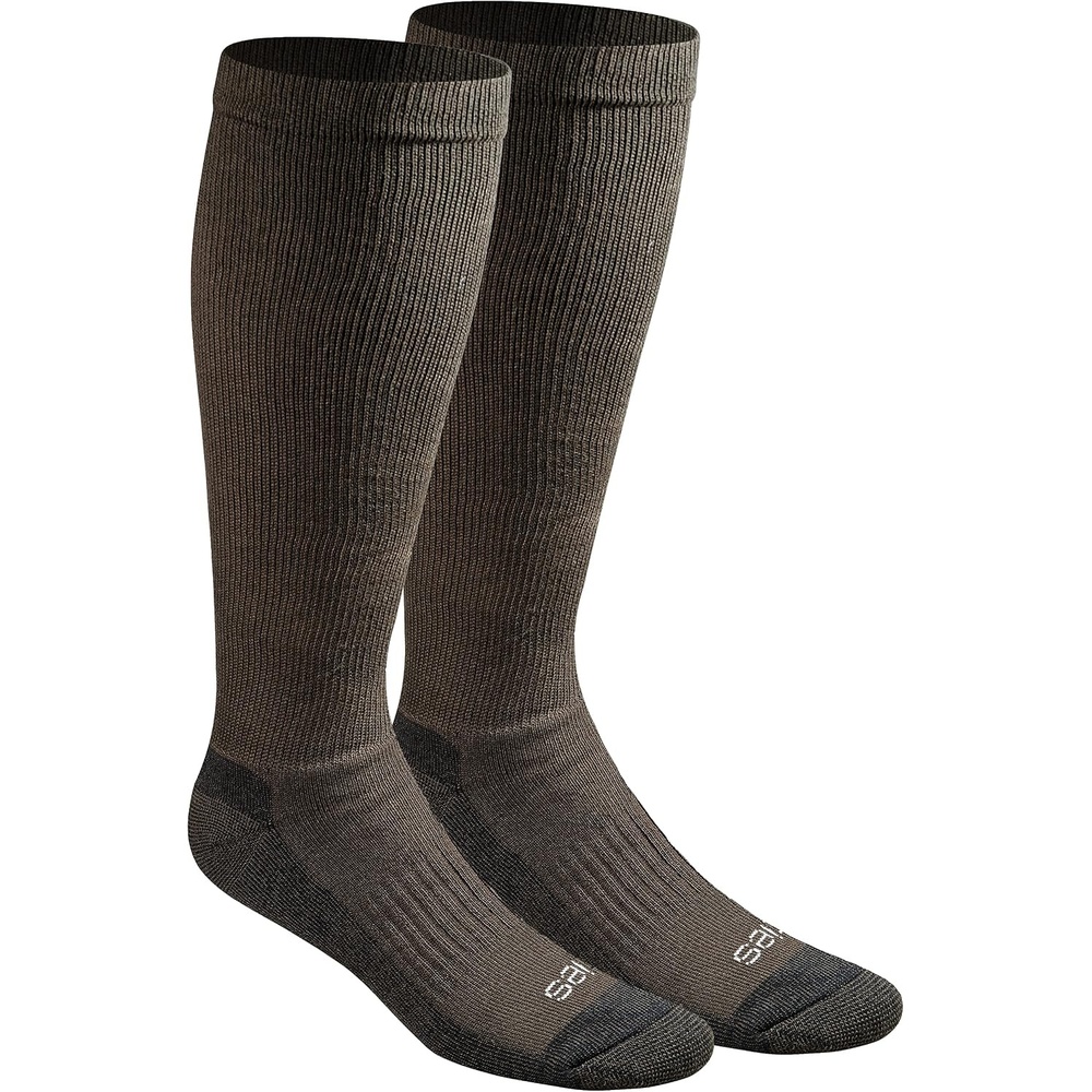 image:imageDickies Mens Light Compression Comfort OverTheCalf Socks Available in MXXL 2 4 6 PairsBrown 2 Pairs