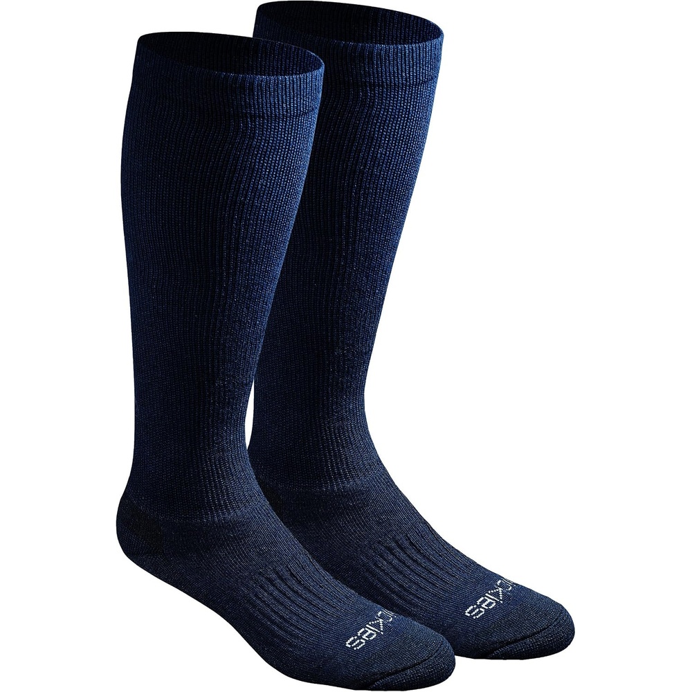 image:imageDickies Mens Light Compression Comfort OverTheCalf Socks Available in MXXL 2 4 6 PairsNavy 2 Pairs