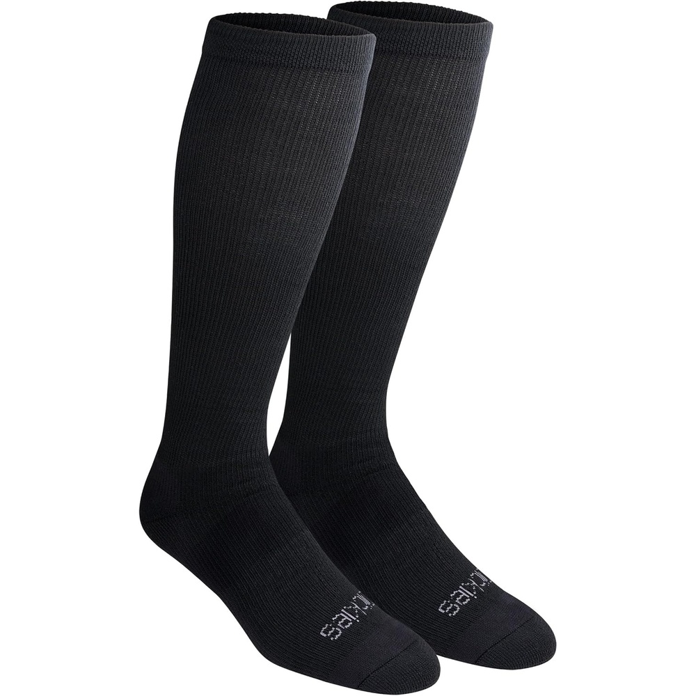 image:imageDickies Mens Light Compression Comfort OverTheCalf Socks Available in MXXL 2 4 6 PairsSolid Black 2 Pairs