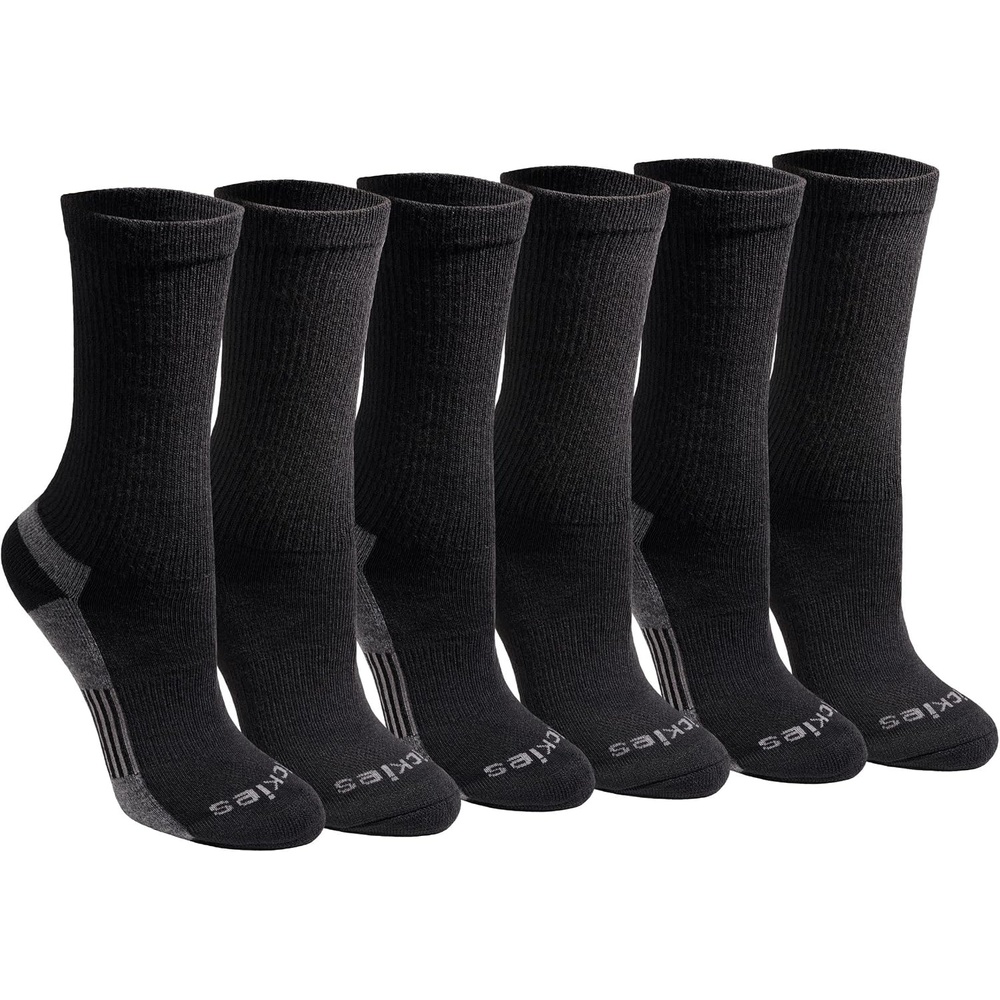 image:imageDickies Womens DriTech Essential Crew amp KH SocksBlk Sol 6 Pr