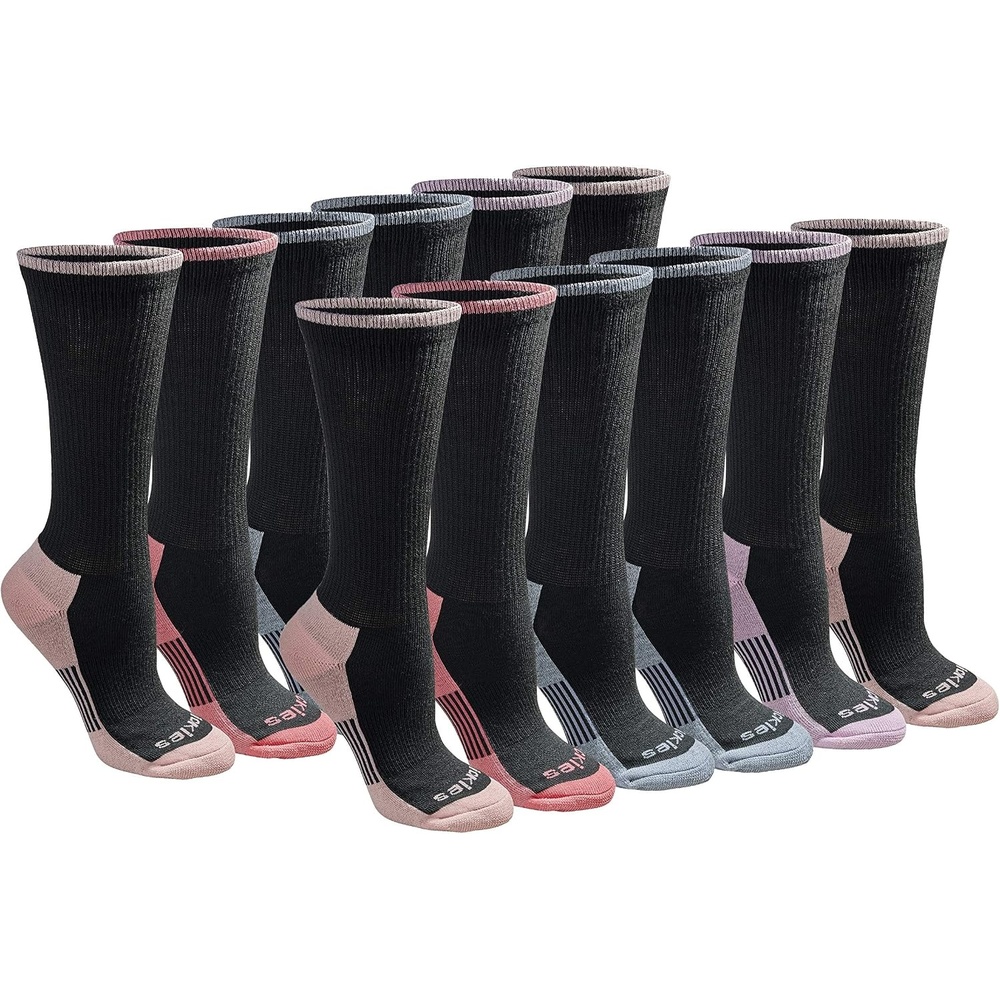 image:imageDickies Womens DriTech Essential Crew amp KH SocksBlush 12 Pr