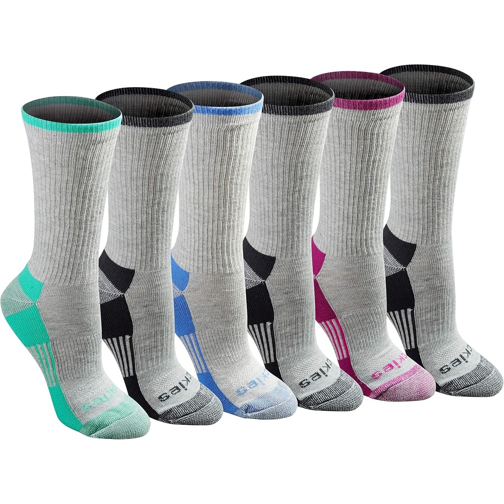 image:imageDickies Womens DriTech Essential Crew amp KH SocksGr Ast 6 Pr