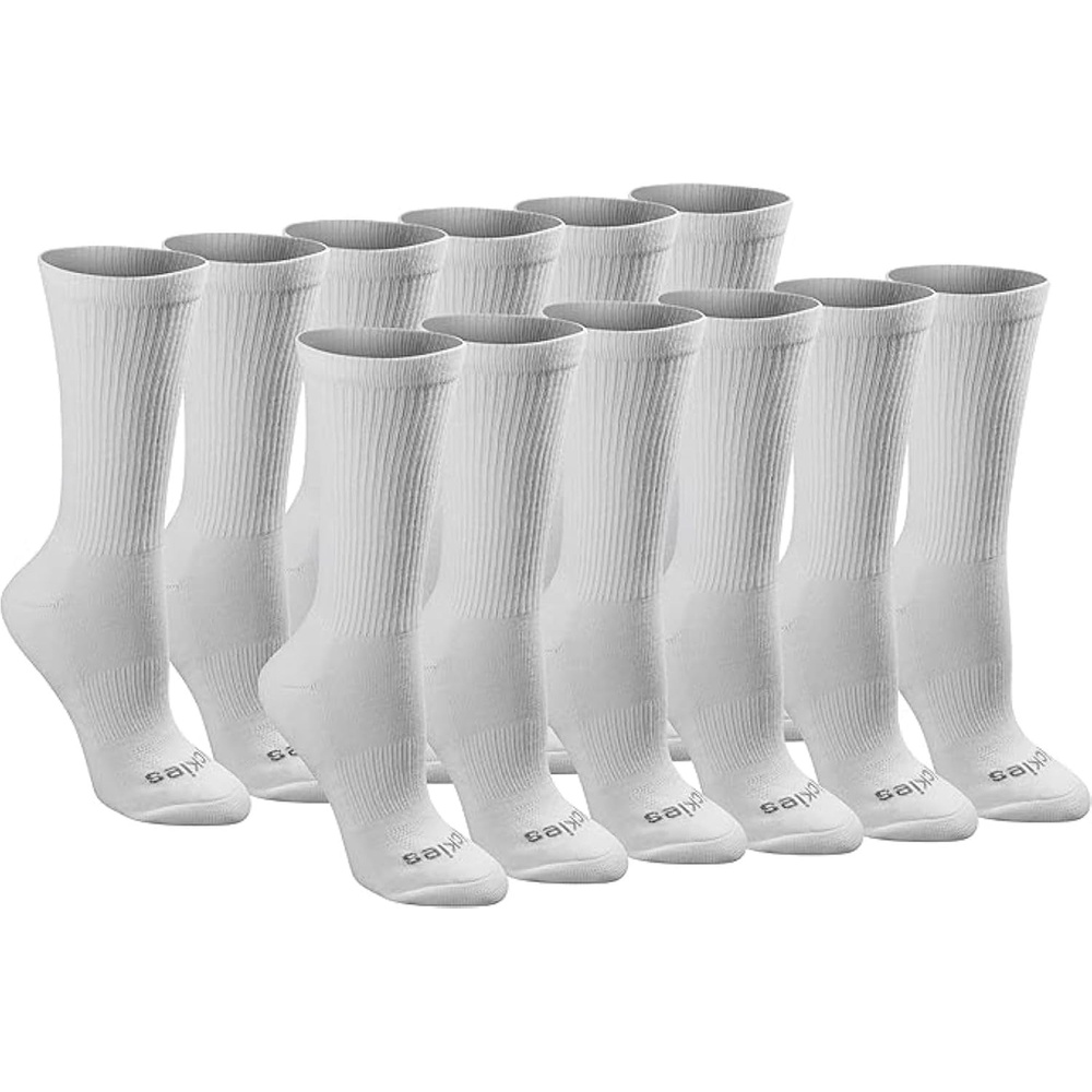 image:imageDickies Womens DriTech Essential Crew amp KH SocksWhite 12 Pr