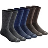 Grey/Blue/Brown (6 Pairs)