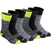 Hi-vis Yellow Black (6 Pairs)