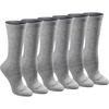 Grey Solid (6 Pairs)