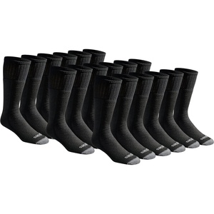 Dickies Men’s Cushioned Work Tube Socks (36 Pairs)(Black (18 Pairs))