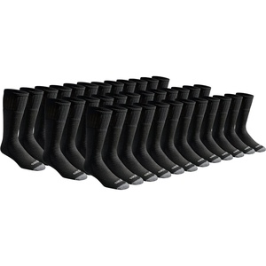 Dickies Men’s Cushioned Work Tube Socks (36 Pairs)(Black (36 Pairs))