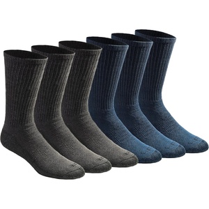 Dickies Men’s Dri-Tech Essential Moisture Control Crew Socks, Available in M-XXL (6, 12 Pairs)(Mixed Denim (6 Pairs))