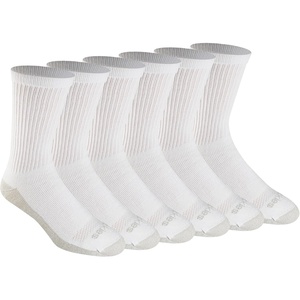 Dickies Men’s Dri-tech Original Moisture Control Crew Socks, Available in M-xxl (6, 12, 18 Pairs)(Copper White (6 Pairs))