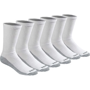 Dickies Men’s Dri-tech Original Moisture Control Crew Socks, Available in M-xxl (6, 12, 18 Pairs)(White (6 Pairs))