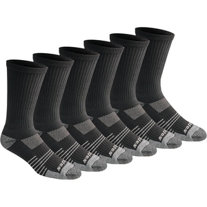 Dickies Men’s HYDRO-COOL Moisture Control Crew Socks (6 Pairs)(Black (6 Pairs))