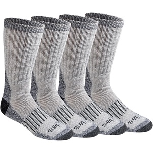 Dickies Men’s Heavy Weight Wool Blend Thermal Crew Socks, (2, 4 Pairs)(Blue (4 Pr))