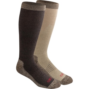 Dickies Men’s Light Compression Comfort Over-The-Calf Socks, Available in M-XXL (2, 4, 6 Pairs)(Brown Marl (2 Pairs))