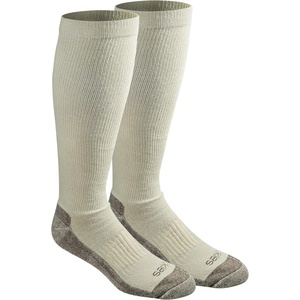 Dickies Men’s Light Compression Comfort Over-The-Calf Socks, Available in M-XXL (2, 4, 6 Pairs)(Khaki (2 Pairs))