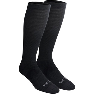 Dickies Men’s Light Compression Comfort Over-The-Calf Socks, Available in M-XXL (2, 4, 6 Pairs)(Solid Black (2 Pairs))