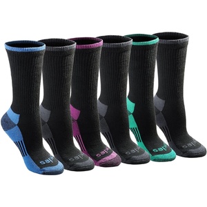 Dickies Women’s Dri-Tech Essential Crew & KH Socks(Blk Ast (6 Pr))