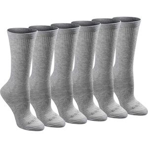 Dickies Women’s Dri-Tech Essential Crew & KH Socks(Grey Solid (6 Pairs))