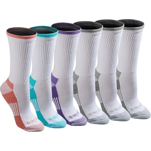 Dickies Women’s Dri-Tech Essential Crew & KH Socks(White Assorted (6 Pairs))