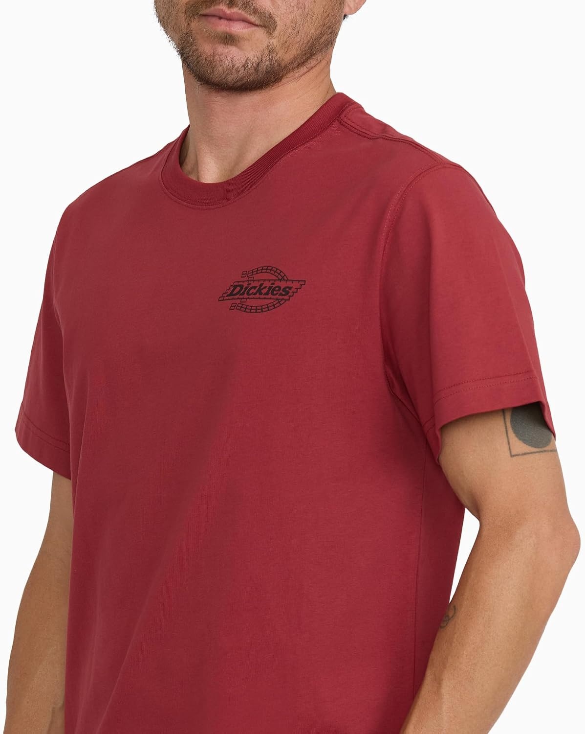image:imageDickies Mens Construction Crew Short Sleeve TShirtBrick Mason Burnt Red