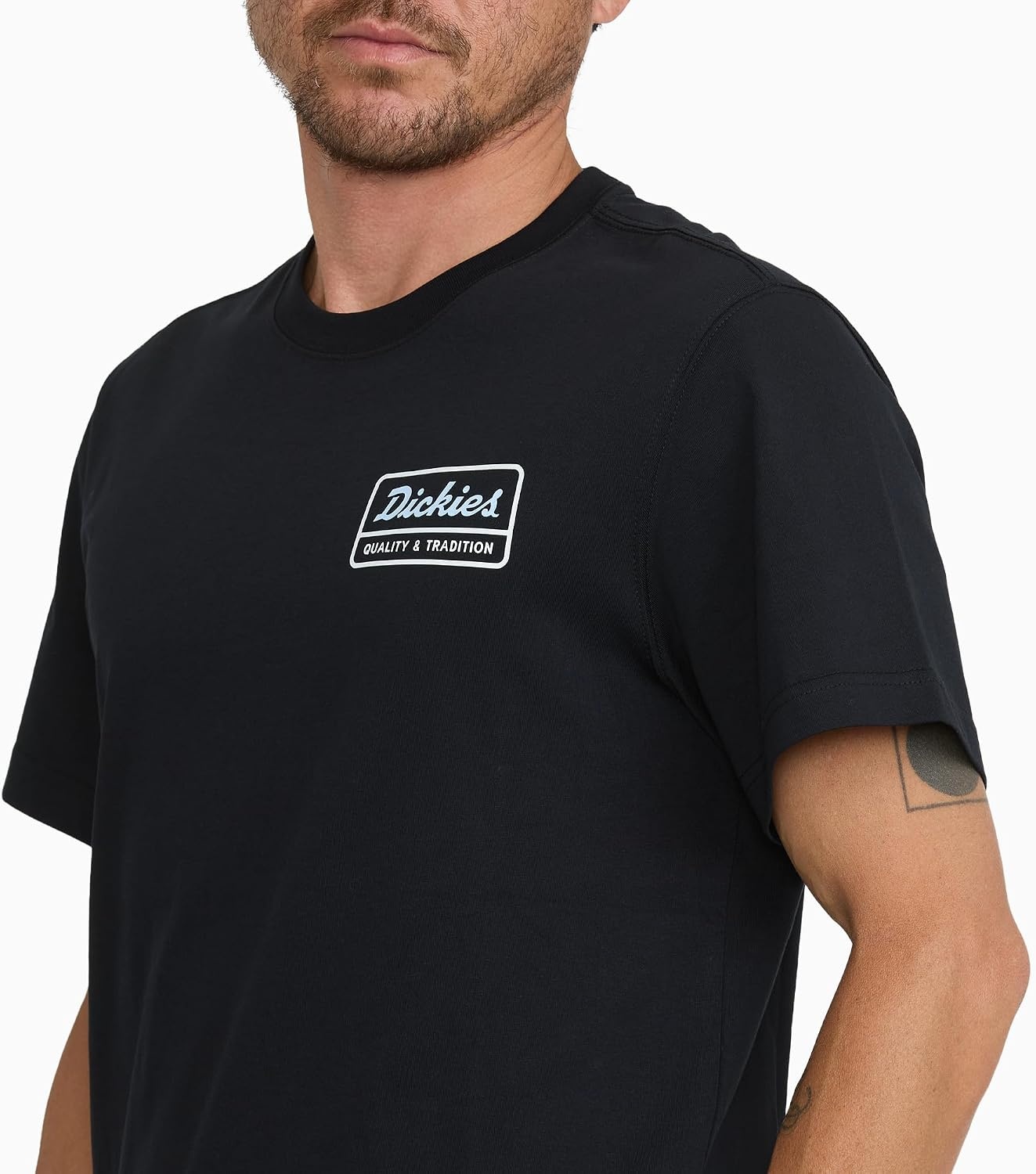image:imageDickies Mens Construction Crew Short Sleeve TShirtPatch Black