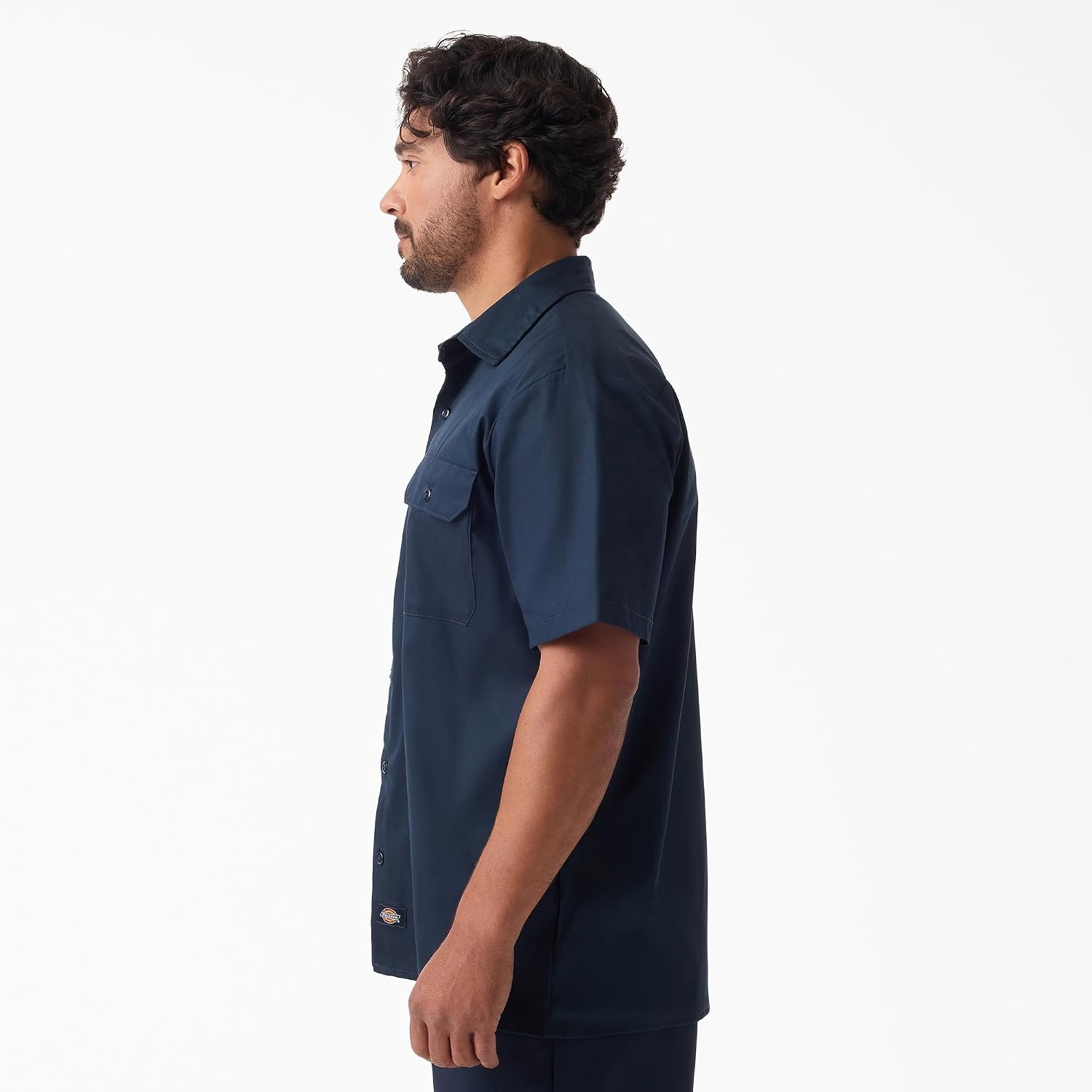 image:imageDickies Mens Short Sleeve Pro Series Work ShirtDark Navy