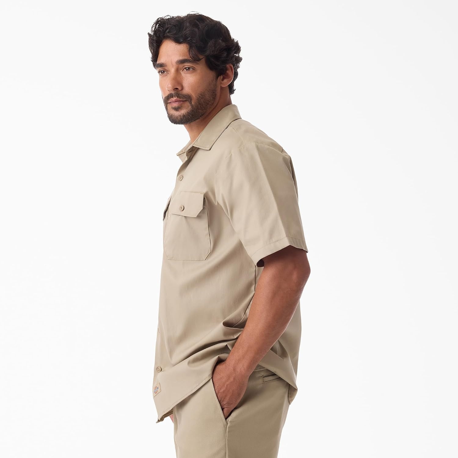 image:imageDickies Mens Short Sleeve Pro Series Work ShirtDesert Sand