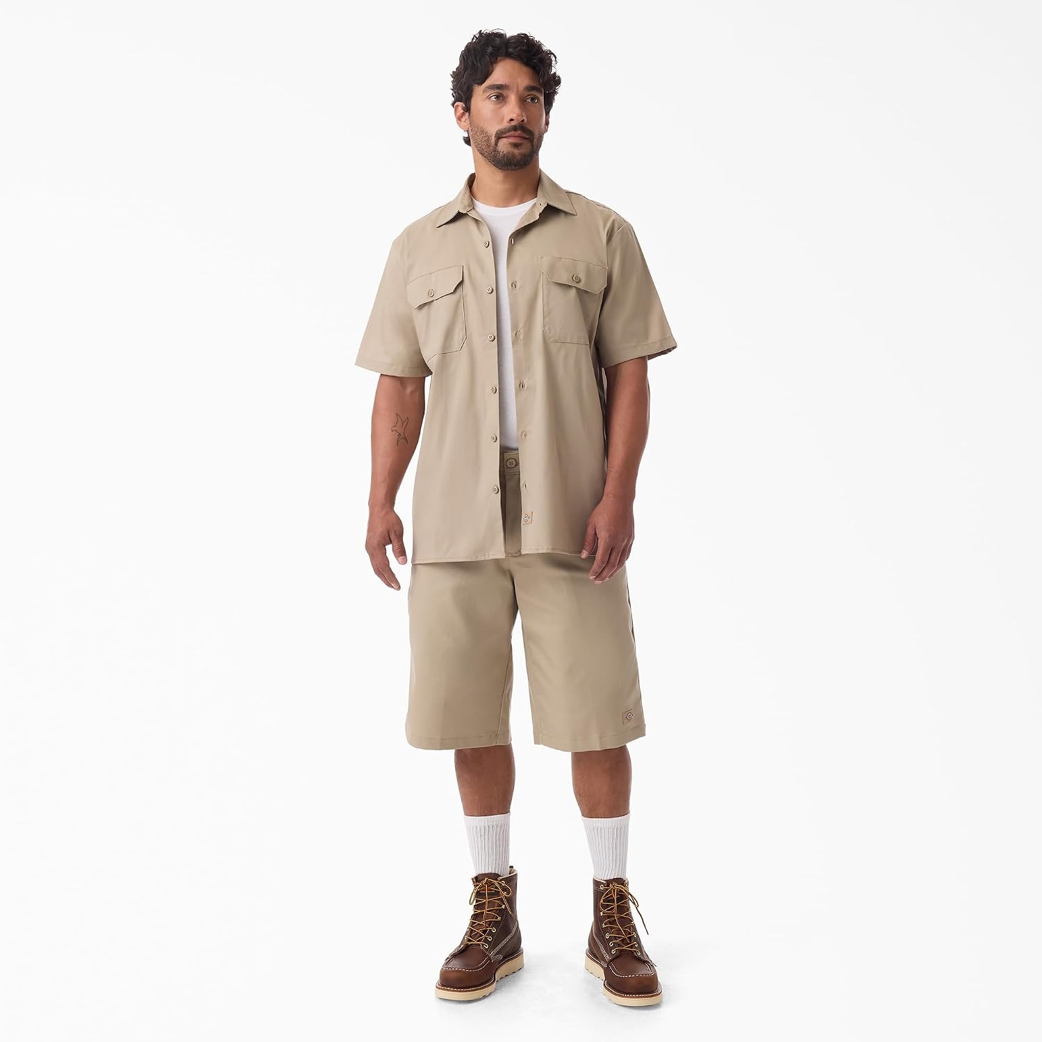 image:imageDickies Mens Short Sleeve Pro Series Work ShirtDesert Sand