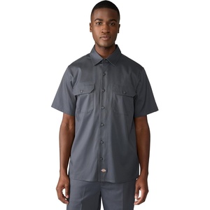 Dickies Men’s Short Sleeve Pro Series Work Shirt(Charcoal)