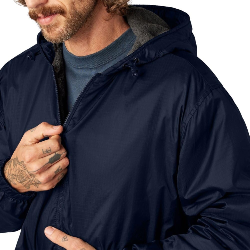 image:imageDickies Mens Big Fleece Lined Nylon Hooded Jacket